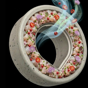 Tartare de daurade & baies roses