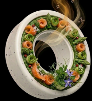 Mousse d'Asperges Vertes & Saumon Fumé